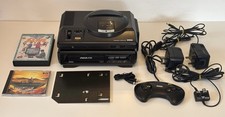 Sega Megadrive & Mega CD Model 1 Bundle JP BIOS Metal Plate & Screw CIB Games