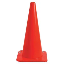 Brady 80112 Traffic Cone, Vinyl, Non-Reflective, 28 Height, 5 Lb, Orange
