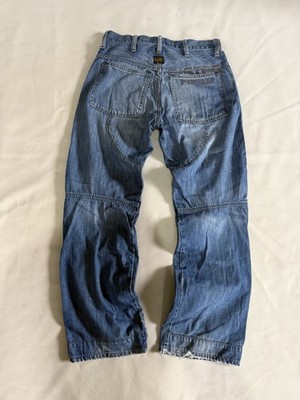 Blue G-Star  Wide Leg Panel Jeans Baggy Denim Y2K Streetwear Vintage Rare Piece