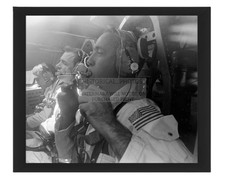 APOLLO 9 ASTRONAUTS COMMAND MODULE TRAINING GULF 1968 8X10 FRAMED PHOTO