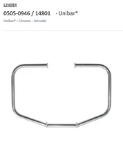 LINDBY CHROME UNIBAR 14801 SUZUKI INTRUDER / BOULEVARD (NEW IN BOX)