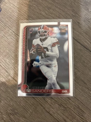 Topps 2023 Chrome Shedeur Sanders Cleveland Browns Rookie #315 Football Card