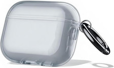 Case for Airpods Pro 3, Soft TPU Black Transparent Protective Case Compatible Ai