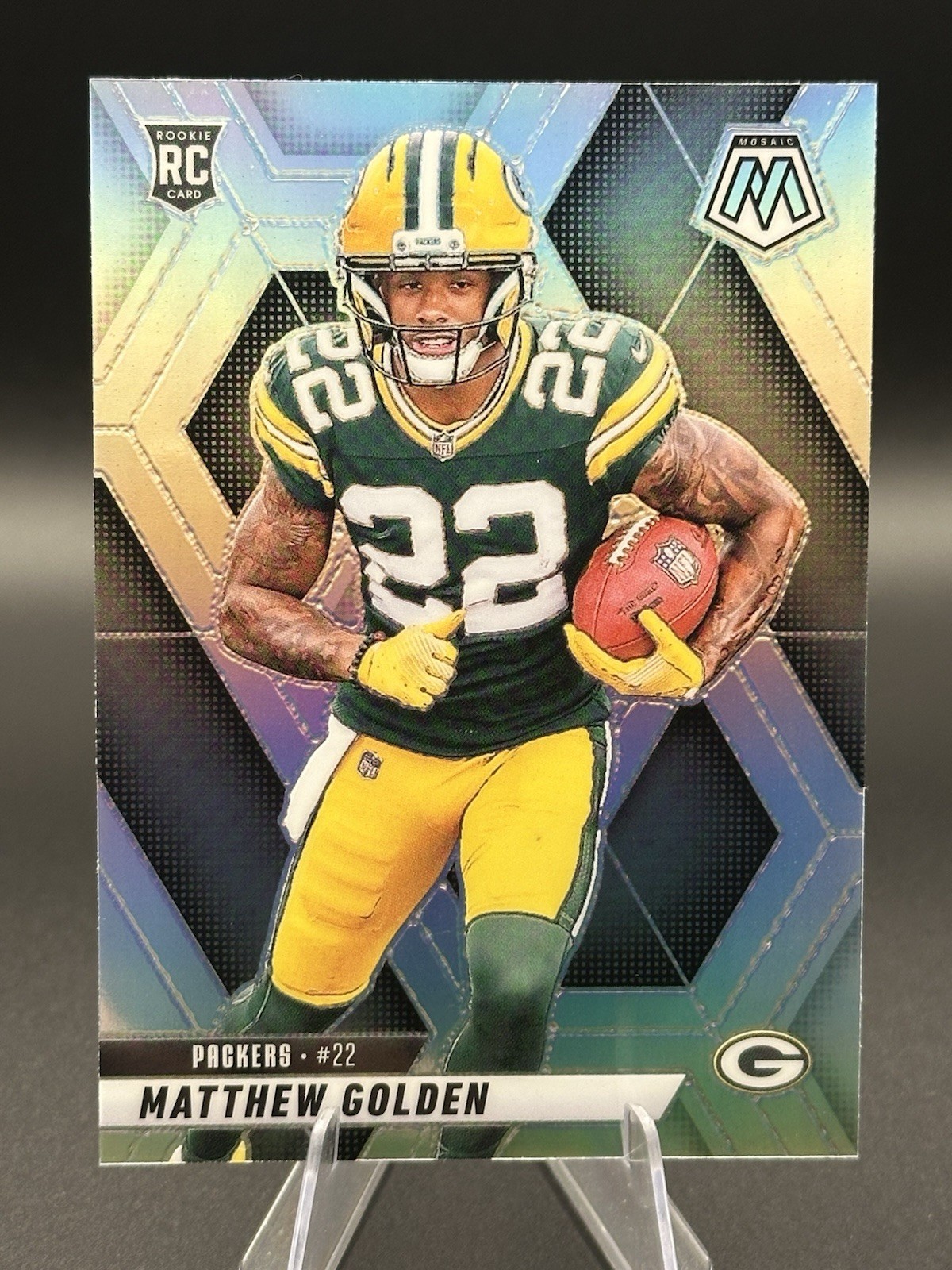 2025 Panini Mosaic Matthew Golden Silver Prizm RC #323