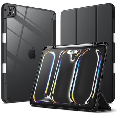 Jetech Hülle für iPad Pro 13 Zoll M5/M4 (2025/2024) mit Stifthalter, schwarz 