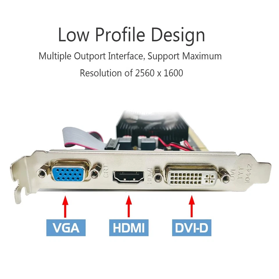 2GB DDR3 64BIT PCI-E Graphics Card Desktop Computer Graphics Card - Image 3 of 4