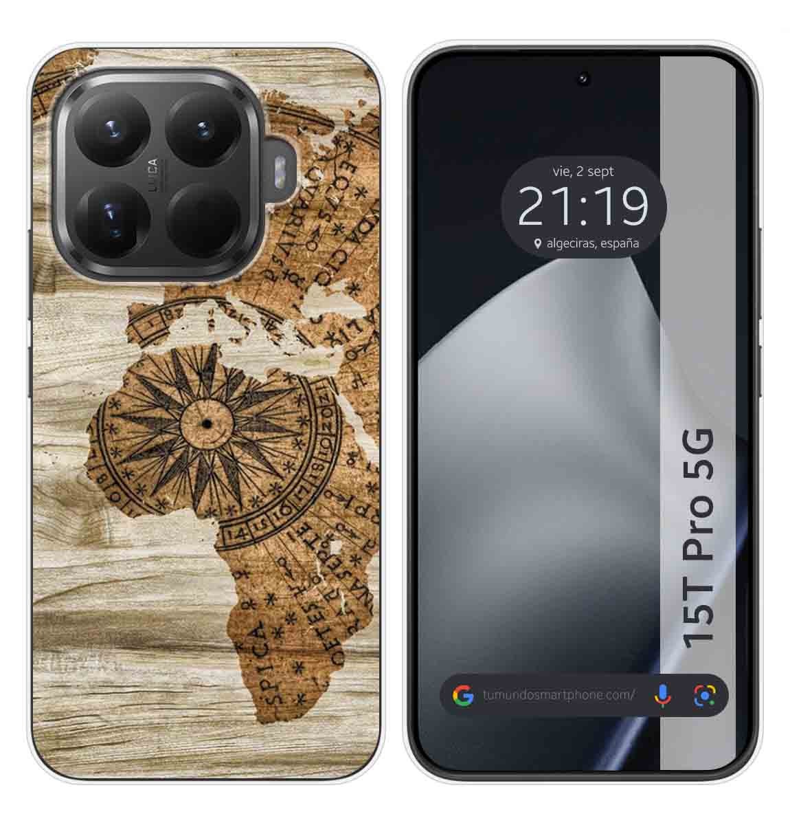 Custodia In Silicone Per Xiaomi 15T Pro 5G Design Legno 07 Disegni