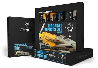 Aircraft Effects Weathering Oil Paint Set 6 Colors 20ml Tubes