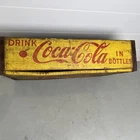 Vintage  Coca Cola Yellow Wood Wooden Bottle King Size Crate, 1962 Chattanooga