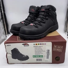 Avenger Men’s Steel toe work boots size 8 1/2 wide A7223-W framer CT