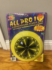 Vintage 90s IMPERIAL All Pro 180 Championship Flying Disc Frisbee 1995 Yellow