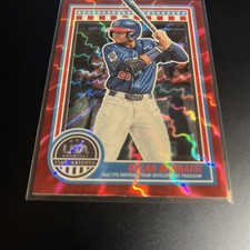 2025 PANINI STARS & STRIPES DYLAN MINNATEE RED LIGHTNING SP #'d 16/30 (CL3)
