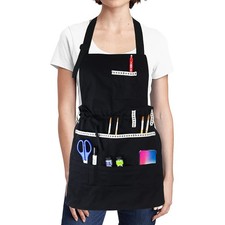 Adjustable Artist Apron with Pockets for Women Men Canvas Painting Aprons for...