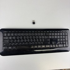 Microsoft - Desktop 850 Full-size Wireless Keyboard with USB Receiver - Black