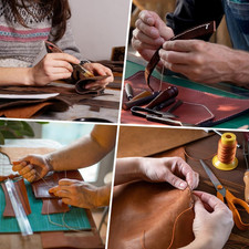 11 X 8 Inch 10 Colors Solid Faux Suede Sheets Waterproof Smooth PU Leather Ro...