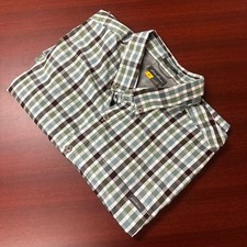 Eddie Bauer Travex Classic Fit Shirt Mens Size XL Short Sleeve Button Up Hiking