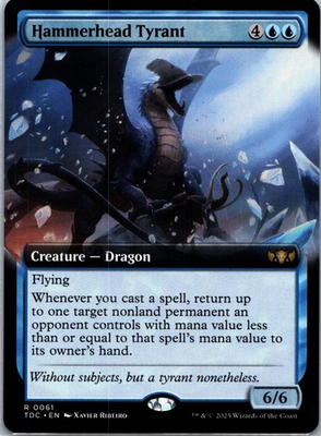 #ad Hammerhead Tyrant Extended Art R Commander: Tarkir: Dragonstorm 61 NM $2.49
