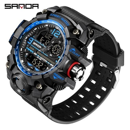 Men Large OVERSIZED Waterproof Digital Sports Military Tactical WRIST WATCH 57mm - Picture 29 of 34
