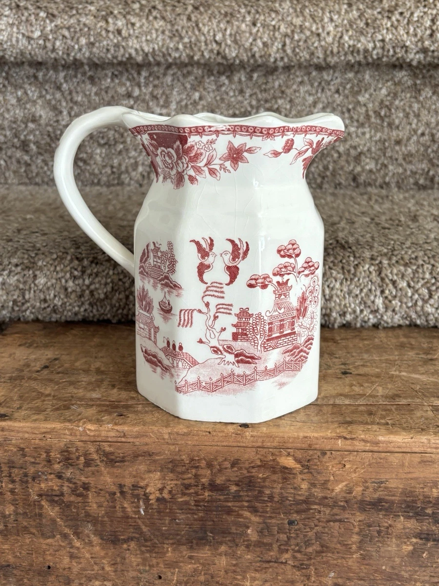 陶瓷红色后1940 年日本花瓶| eBay