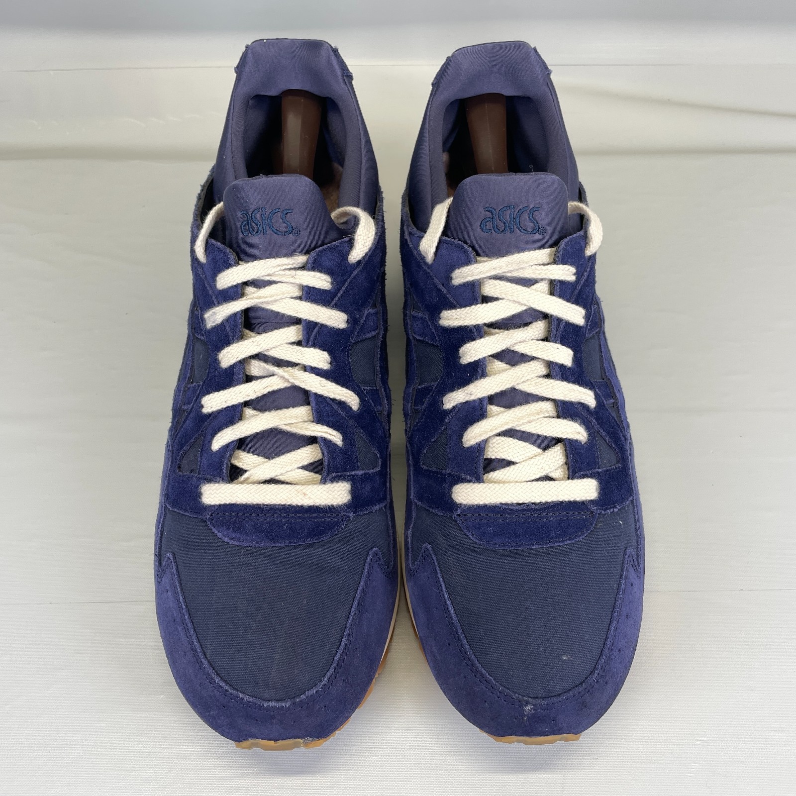 ASICS Gel Lyte V 5 Shoes Mens Size 14 Navy Blue Suede Canvas Lace Up Sneakers image 4