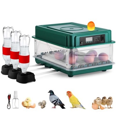 Hemobllo Vollautomatischer Inkubator für Eier Hühnerei Inkubator mit Temperatur
