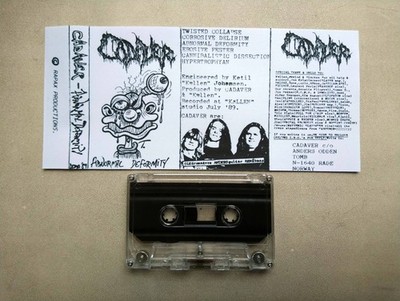 CADAVER Abnormal Deformity Tape, Carcass Entombed Carnage Gorefest Repulsion