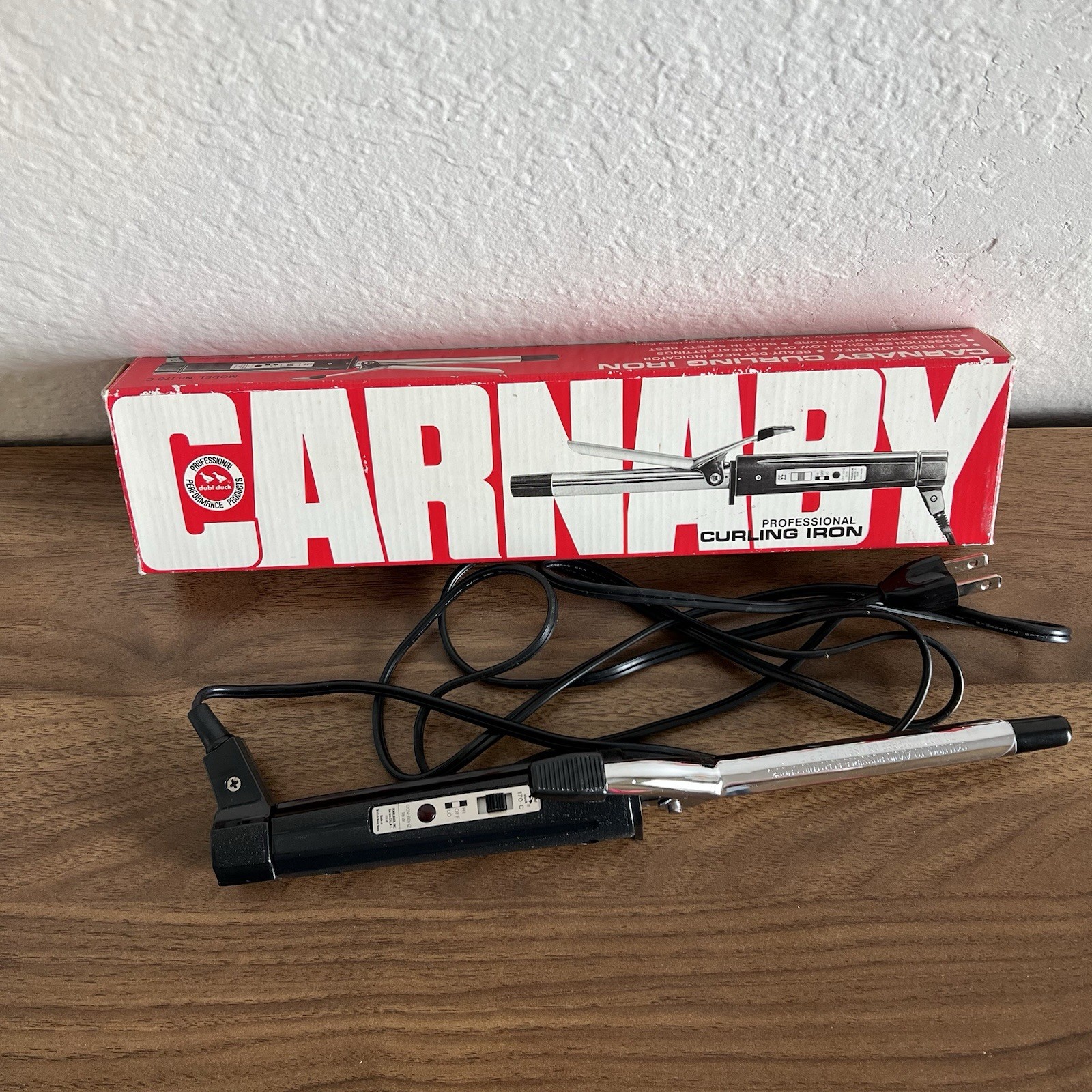 Vintage Dubl Duck Professional 1/2” Size Curling Iron Model No 170 C