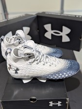 Under Armour Spotlight Clone 3.0 MC Football Cleats Mens 10.5 White/Navy