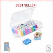 Bead Organizer Box, 31 Pcs Small Clear Bead Organizers and Storage, Mini Plastic