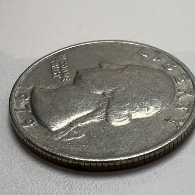 Mental Block if... ノーバーコード 鬼レア 1979 George Washington quarter, no mint mark error. 5.5 g Rare