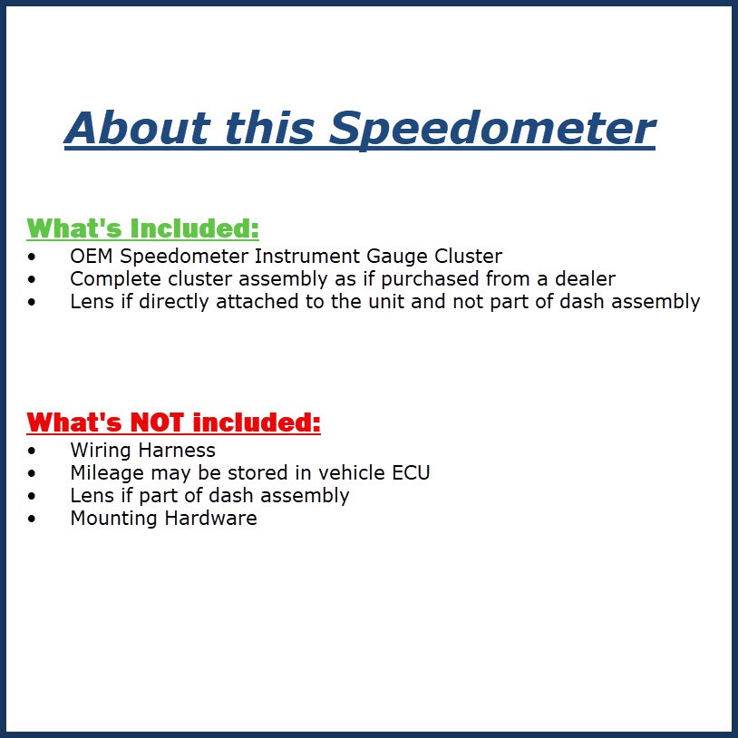 2012 Impreza OE Speedometer Gauge Cluster 115K Miles Subaru