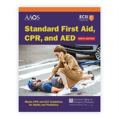 STANDARD FIRST AID CPR AND AED by AAOS Paperback Self Help Business