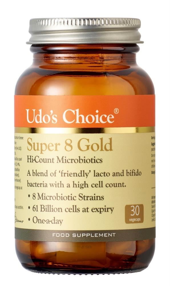 Udo's Choice Super 8 Gold Microbiotics Vegicaps 30 - Image 3
