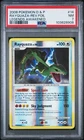 2008 POKEMON DIAMOND & Pearl LEGENDS AWAKENED #14 RAYQUAZA-REV.FOIL PSA 7