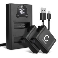 Image of 2x AHDBT-401 335-06532-000 Battery + Dual Charger Set for GoPro Hero 4 Plus