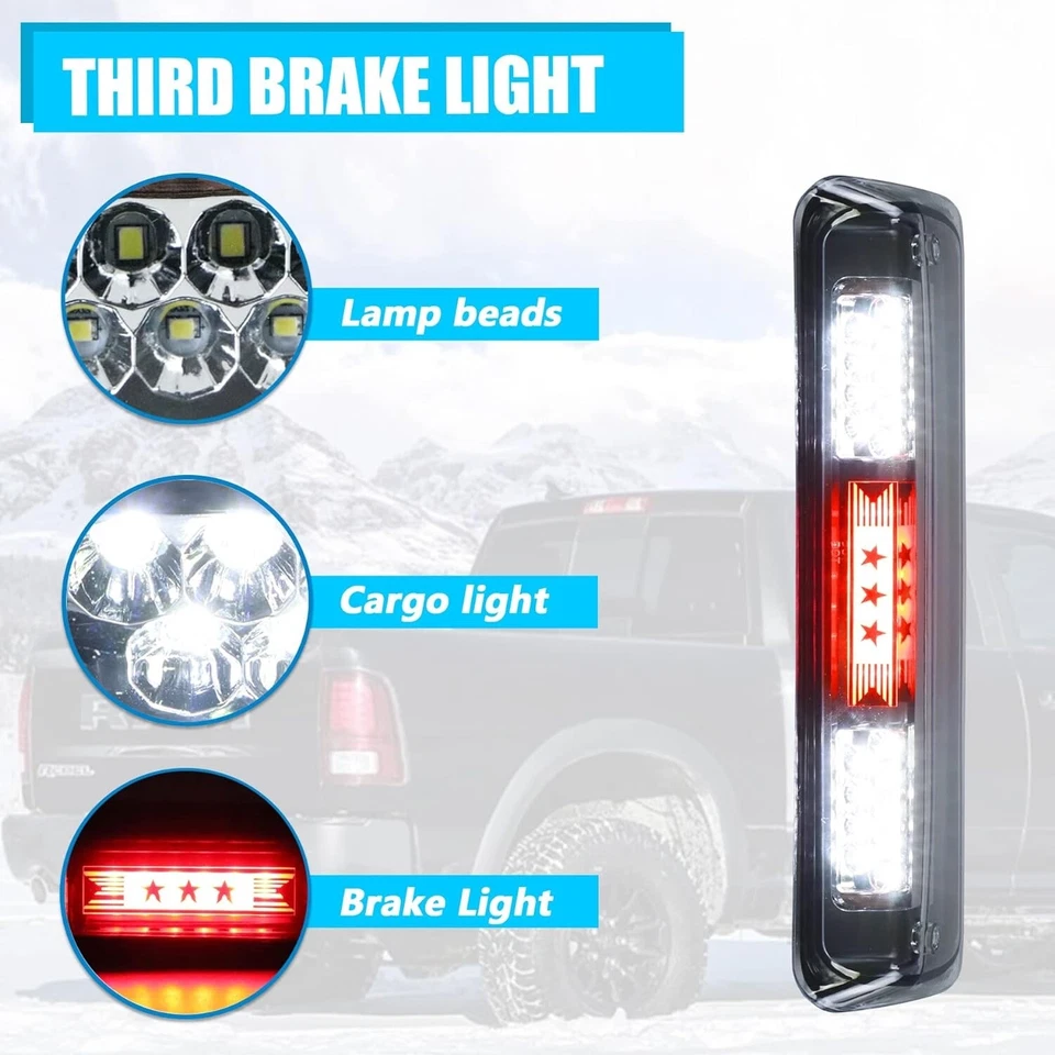 Lámpara de carga LED tercera freno negra para Ford F150 2004-2008 / Sport Trac / Mark LT Foto 4 de 4