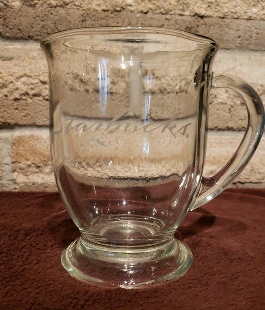 clear starbucks mug
