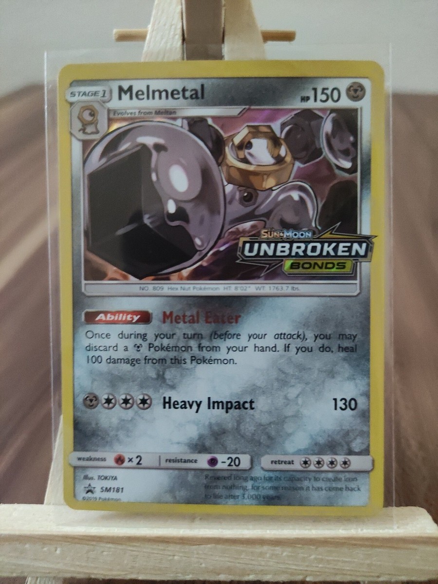 Melmetal SM181 Unbroken Bonds Holo Rare Prerelease Promo