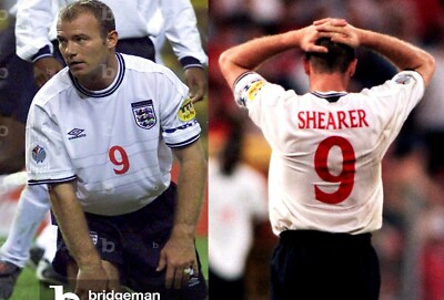 2000 イングランド代表　シアラー　アンブロ　オフィシャルユニフォーム ENGLAND jersey 2000 #9 SHEARER Euro | eBay