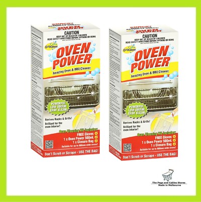 2x Ozkleen Oven Power Cleaner Kit Amazing Oven and BBQ Cleaner  Australia