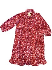 Pottery Barn Kids Red Flannel Nightgown Size 2T NWT