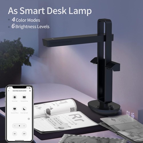 CZUR Aura Pro Book & Document Scanner A3 A4 AI-Powered Foldable Portable Flatten - Afbeelding 10 van 13