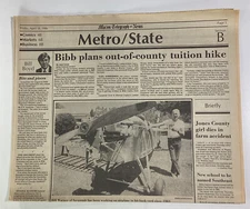 Macon Georgia Telegraph Newspaper April 18, 1983 Bill Warner Comics