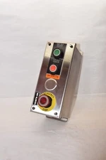 SCE Saginaw SCE-4PBXSS6 Control Panel Enclosure Buttons Emergency Stop Unit NEW