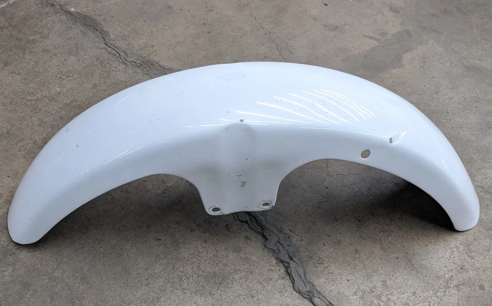 Guardabarros delantero BMW Airhead R80ST R45 R65 personalizado ACERO Foto 2 de 4