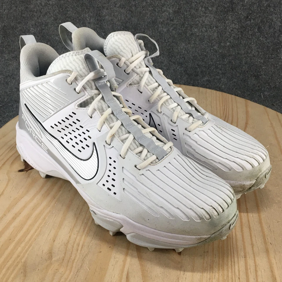 Nike Zapatos Para Hombres 16 Force Savage Pro 2 Botines de Fútbol Con Cordones Blanco Tenis Medio Foto 3 de 4