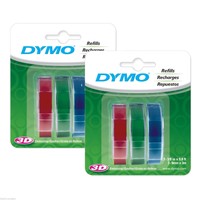 6pk (rolls) Dymo 3/8 (9mm) Labelmaker Embossing Tapes 3-colors (red Green Blue) 6pk (rolls) Dymo 3/8 (9mm) Labelmaker Embossing Tapes 3-colors (red Green Blue)