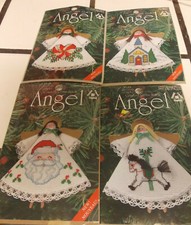 4 Angel Counted Cross Stitches