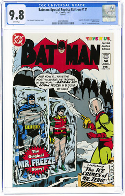 Batman Special Replica #121 CGC 9.8 - RARE - 1st Mr Freeze Toys R