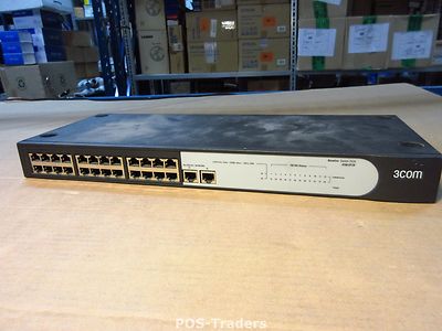 3Com Baseline Switch 2026 3CBLUF26 V1405-24-2G - 10/100 Network Netzwerk